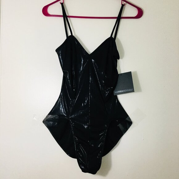 Norma Kamali Wonder Women's One-Piece Black Swimsuit Size XS and S - Picture 6 of 14